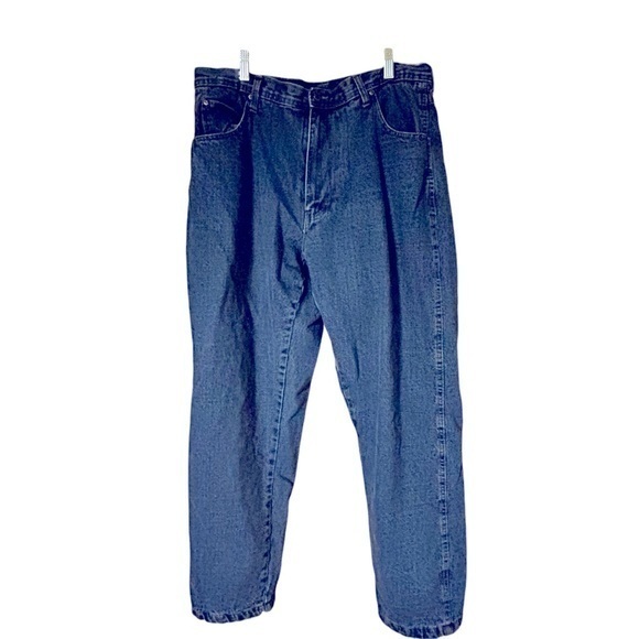 Lakin McKey Trading Co Womens Plus Flannel Lined Jeans High Rise Cotton Size 18M - Picture 1 of 12